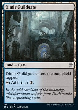 Dimir Guildgate - Commander: Zendikar Rising (Common) [ZNC-127]