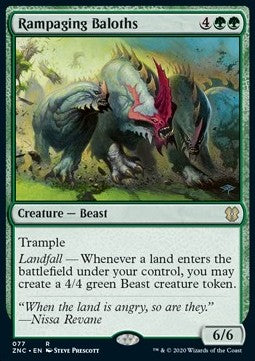 Rampaging Baloths - Commander: Zendikar Rising (Rare) [ZNC-77]
