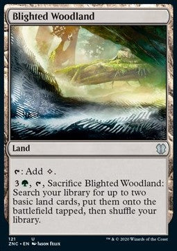 Blighted Woodland - Commander: Zendikar Rising (Uncommon) [ZNC-121]
