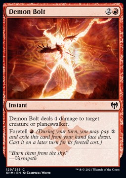 Demon Bolt - Kaldheim (Common) [KHM-129]