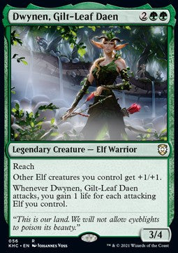 Dwynen, Gilt-Leaf Daen - Commander: Kaldheim (Rare) [KHC-56]
