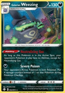 Galarian Weezing - Shining Fates (Holo Rare) [SHF-42]