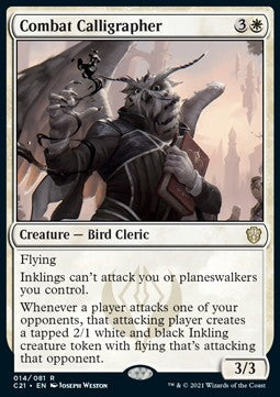 Combat Calligrapher - Commander: Strixhaven (Rare) [C21-14]