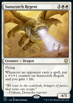 Sunscorch Regent - Commander: Strixhaven (Rare) [C21-107]