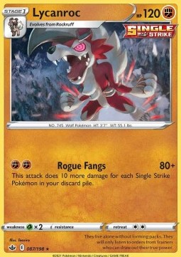 Lycanroc - Chilling Reign (Holo Rare) [CRE-087]