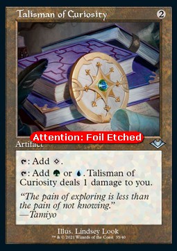 Talisman of Curiosity (V.2) - Modern Horizons: Retro Frame Cards (Uncommon) [RMH2-35]