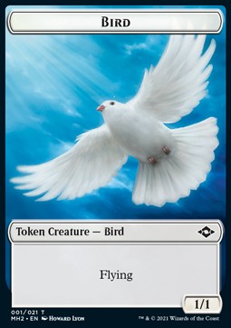 Bird Token (W 1/1) // Food Token (V.1) - Modern Horizons 2: Extras (Token) [XMH2-T 1/17]