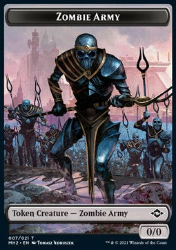 Zombie Army Token (B 0/0) // Clue Token (V.2) - Modern Horizons 2: Extras (Token) [XMH2-T 7/15]