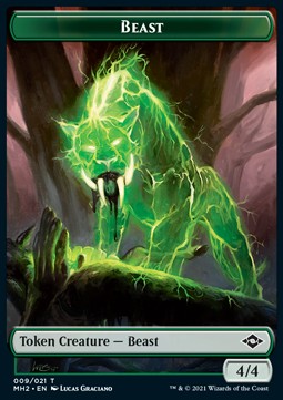 Beast Token (G 4/4) // Treasure Token (V.2) - Modern Horizons 2: Extras (Token) [XMH2-T 9/21]