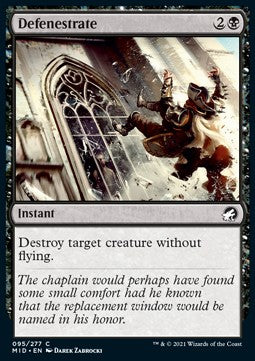 Defenestrate - Innistrad: Midnight Hunt (Common) [MID-95]