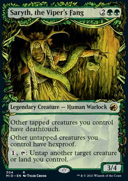 Saryth, the Viper's Fang - Innistrad: Midnight Hunt: Extras (Rare) [XMID-304]