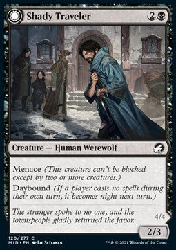 Shady Traveler // Stalking Predator - Innistrad: Midnight Hunt (Common) [MID-120]