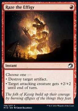 Raze the Effigy - Innistrad: Midnight Hunt (Common) [MID-156]