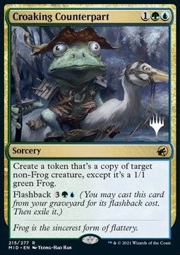 Croaking Counterpart (V.2) - Innistrad: Midnight Hunt: Promos (Rare) [PMID-215]