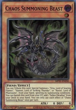 Chaos Summoning Beast - 2021 Tin of Ancient Battles (Super Rare) [MP21-250]