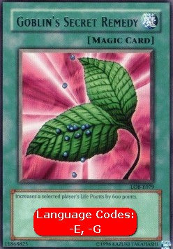 Goblin's Secret Remedy (V.1 - Rare) - Legend of Blue Eyes White Dragon (Rare) [LOB-079]