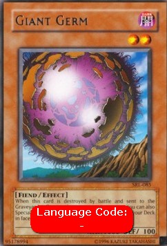 Giant Germ (V.2 - Rare) - Spell Ruler (Rare) [SRL-085]