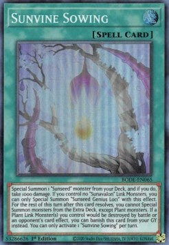 Sunvine Sowing - Burst of Destiny (Super Rare) [BODE-065]