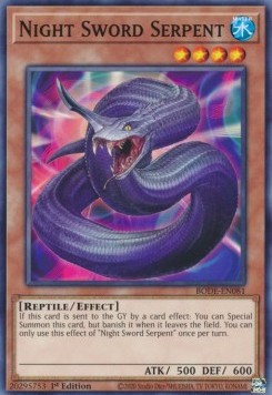 Night Sword Serpent - Burst of Destiny (Common) [BODE-081]
