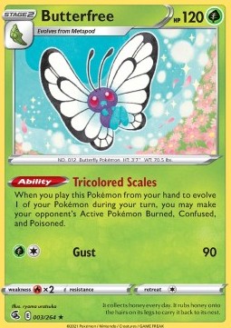 Butterfree - Fusion Strike (Holo Rare) [FST-003]
