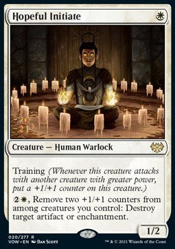 Hopeful Initiate (V.1) - Innistrad: Crimson Vow: Promos (Rare) [PVOW-20]