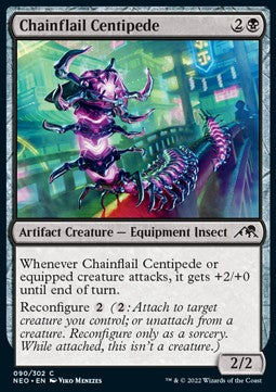 Chainflail Centipede - Kamigawa: Neon Dynasty (Common) [NEO-90]