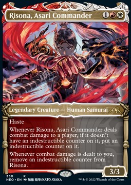 Risona, Asari Commander (V.1) - Kamigawa: Neon Dynasty: Extras (Rare) [XNEO-330]