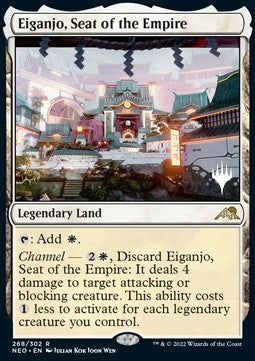 Eiganjo, Seat of the Empire (V.2) - Kamigawa: Neon Dynasty: Promos (Rare) [PNEO-268]