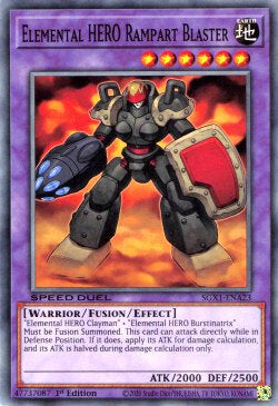 Elemental HERO Rampart Blaster - Speed Duel GX: Duel Academy Box (Common) [SGX1-A23]