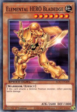 Elemental HERO Bladedge - Speed Duel GX: Duel Academy Box (Common) [SGX1-A09]