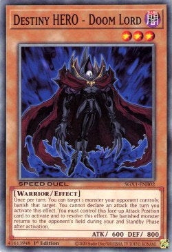 Destiny HERO - Doom Lord - Speed Duel GX: Duel Academy Box (Common) [SGX1-B02]