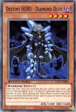 Destiny HERO - Diamond Dude - Speed Duel GX: Duel Academy Box (Common) [SGX1-B03]