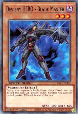 Destiny HERO - Blade Master - Speed Duel GX: Duel Academy Box (Common) [SGX1-B04]