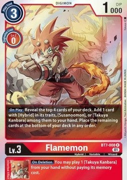 Flamemon (BT7-008) (V.1) - Next Adventure (Rare) [BT-07-BT7-008]