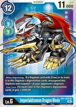 Imperialdramon Dragon Mode (EX1-022) (V.1) - Classic Collection (Super Rare) [EX-01-EX1-022]