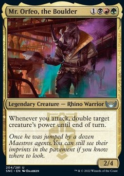 Mr. Orfeo, the Boulder - Streets of New Capenna (Uncommon) [SNC-204]