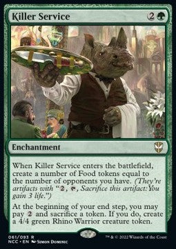 Killer Service - Commander: Streets of New Capenna (Rare) [NCC-61]