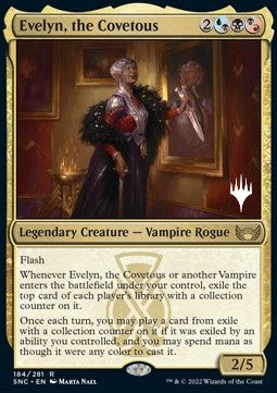 Evelyn, the Covetous (V.2) - Streets of New Capenna: Promos (Rare) [PSNC-184]