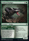 Colossal Badger // Dig Deep - Commander Legends: Battle for Baldur's Gate (Common) [CLB-223]