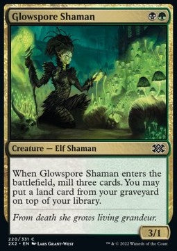 Glowspore Shaman - Double Masters 2022 (Common) [2X2-220]