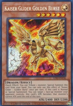 Kaiser Glider - Golden Burst - Legendary Duelists: Season 3 (Secret Rare) [LDS3-136]