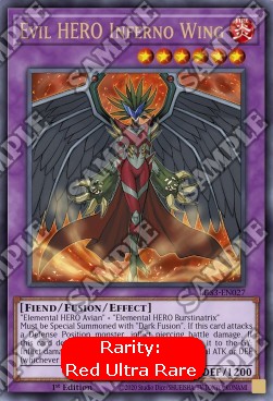 Evil HERO Inferno Wing (V.2 - Ultra Rare) - Legendary Duelists: Season 3 (Ultra Rare) [LDS3-027]