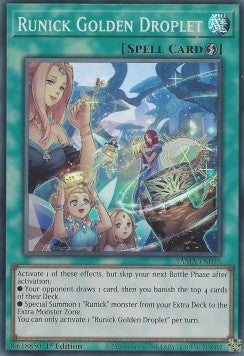 Runick Golden Droplet - Tactical Masters (Super Rare) [TAMA-035]