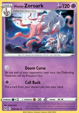 Hisuian Zoroark - Lost Origin (Holo Rare) [LOR-076]