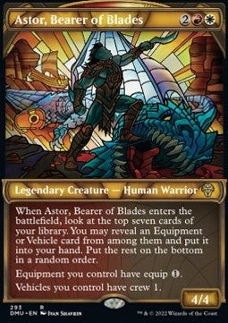 Astor, Bearer of Blades (V.1) - Dominaria United: Extras (Rare) [XDMU-293]