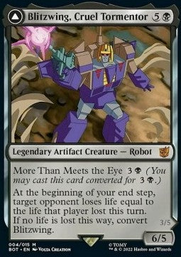 Blitzwing, Cruel Tormentor // Blitzwing, Adaptive Assailant (V.1) - Universes Beyond: Transformers (Mythic) [BOT-4]