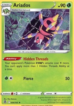 Ariados - Silver Tempest (Holo Rare) [SIT-004]