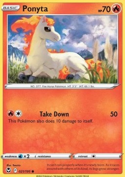 Ponyta - Silver Tempest (Common) [SIT-021]
