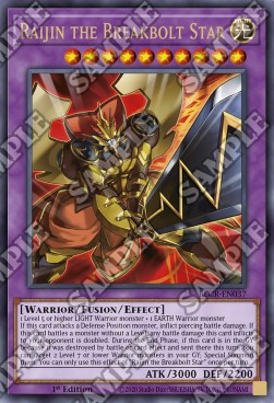 Raijin the Breakbolt Star - Battles of Legend: Crystal Revenge (Ultra Rare) [BLCR-037]