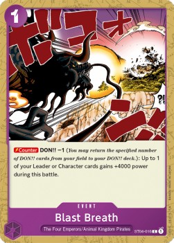 Blast Breath (ST04-016) (V.1) - Starter Deck: Animal Kingdom Pirates (Common) [ST-04-016]
